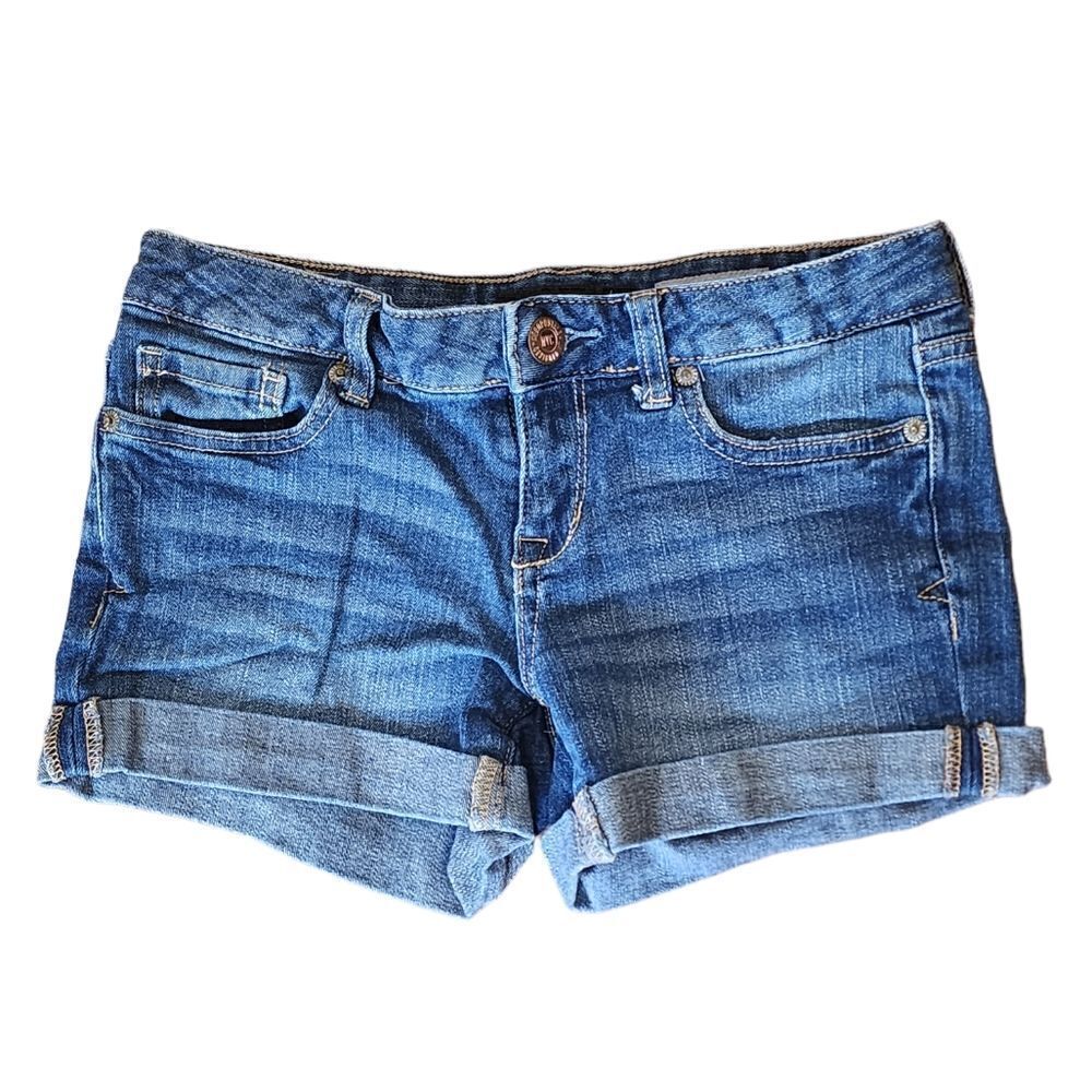 Aeropostale Midi Blue Jean Shorts - Size 0